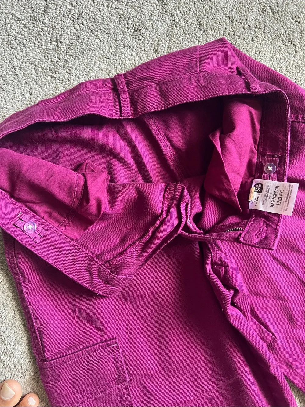 Epic Threads Magenta Wide Leg Cargo Pants Tagged 16 Fits 0 2 Petite